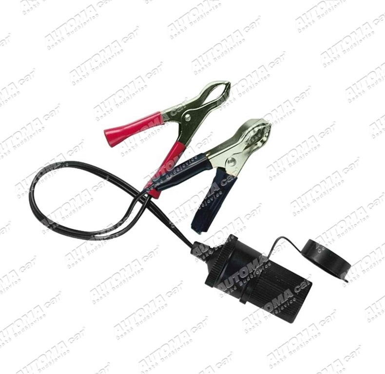 Zásuvka s bateriovými svorkami 12/24V