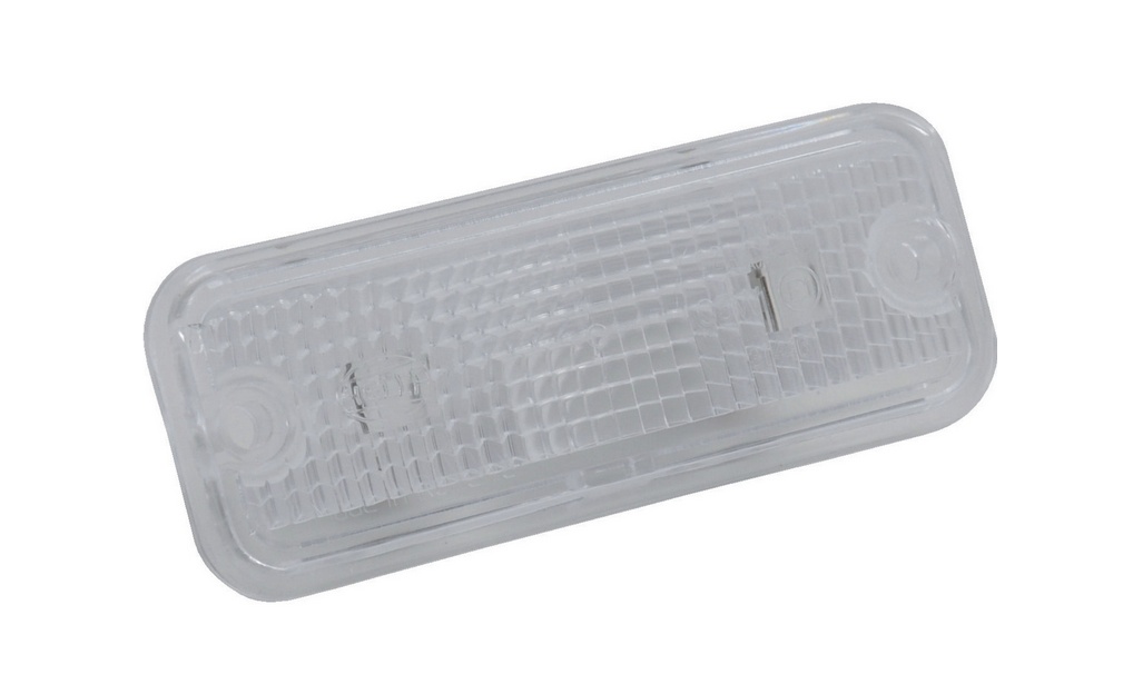 Sklo svítilny poziční bílé Hella do kšiltu MB, Daf