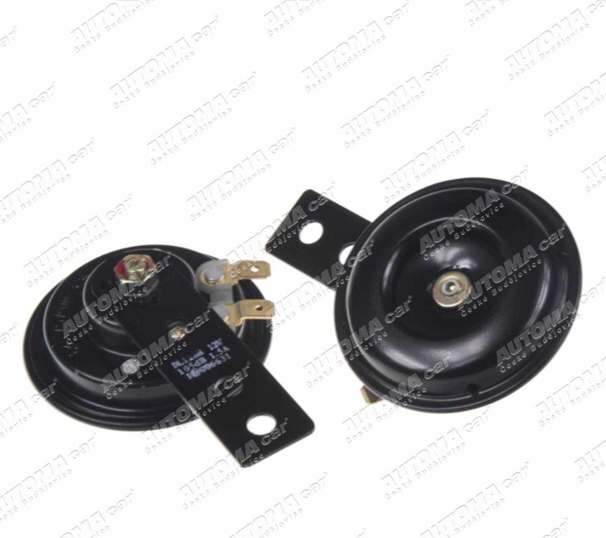 Houkačka 12V Ø 65mm 100dB sada 2ks ( vysoký a nízký tón )
