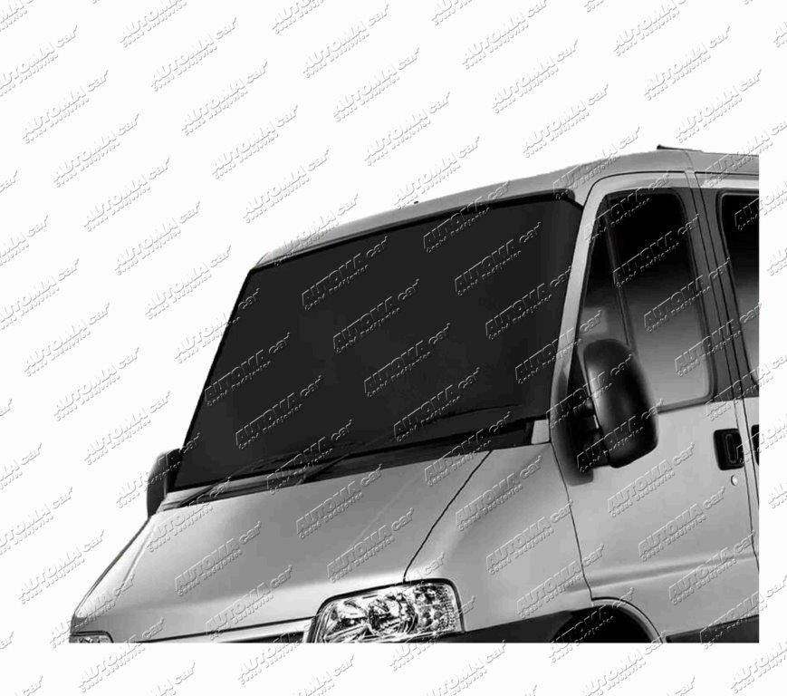 Clona protimrazová čelního skla pro dodávky 145-175x95cm textilní