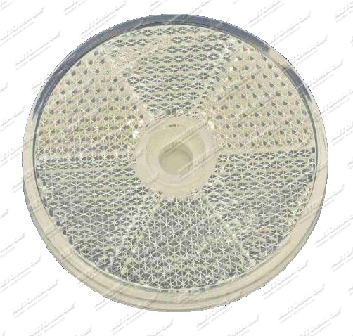 Odrazka bílá 60mm samolepící s otvorem