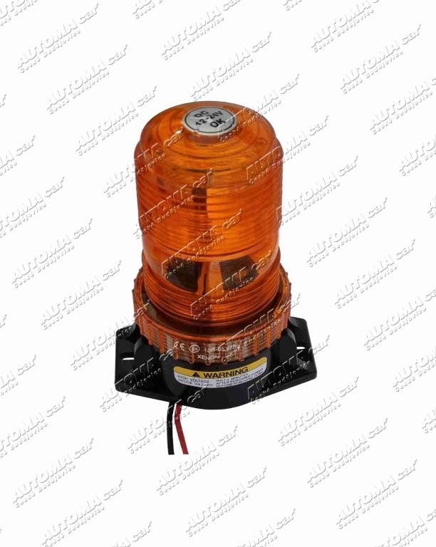 Maják oranžový 12/24V xenon malý