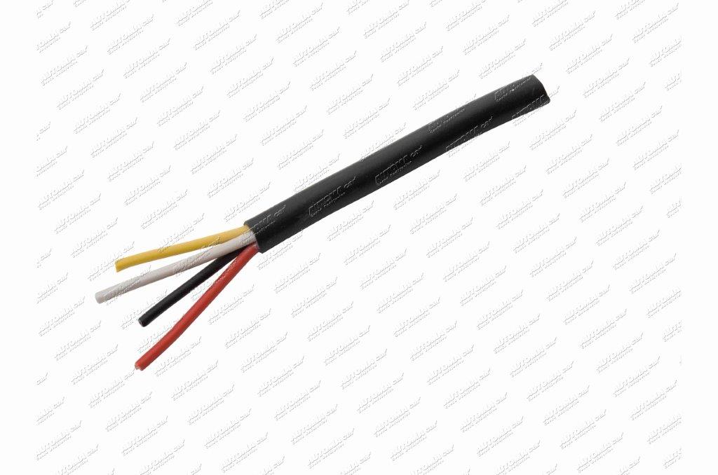 Kabel 4 žilový CYA 4x0,75mm² rozlišený