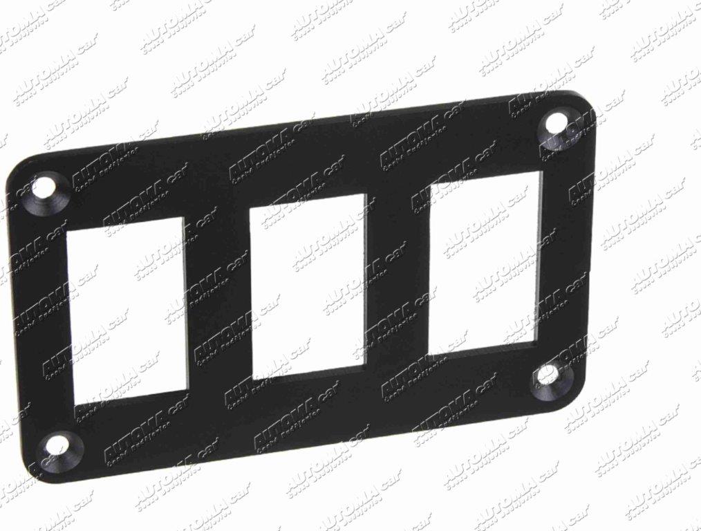 Panel pro 3 spínače Rocker kovový 110 x 68mm