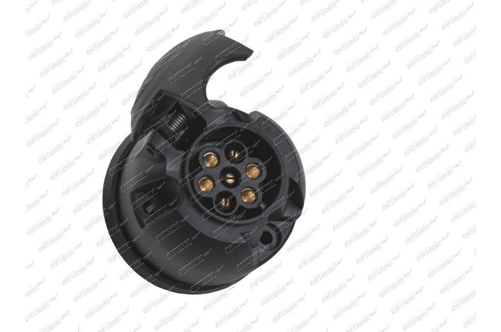 Zásuvka 7-pól 12V plastová konektory 6,3mm