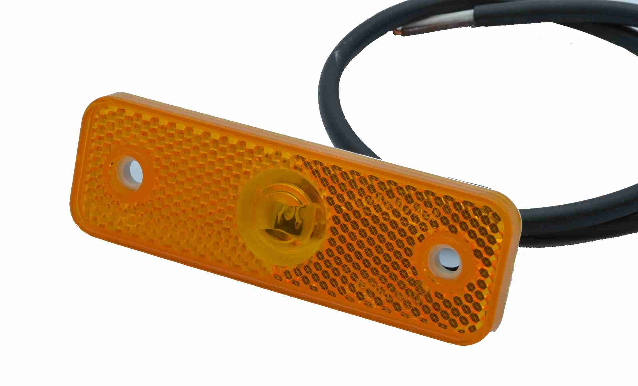 Svítilna oranž. 12V LED s kabelem 0,5m