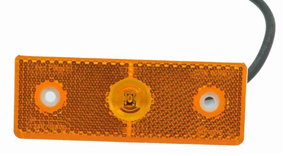 Svítilna oranž. 24V LED s kabelem