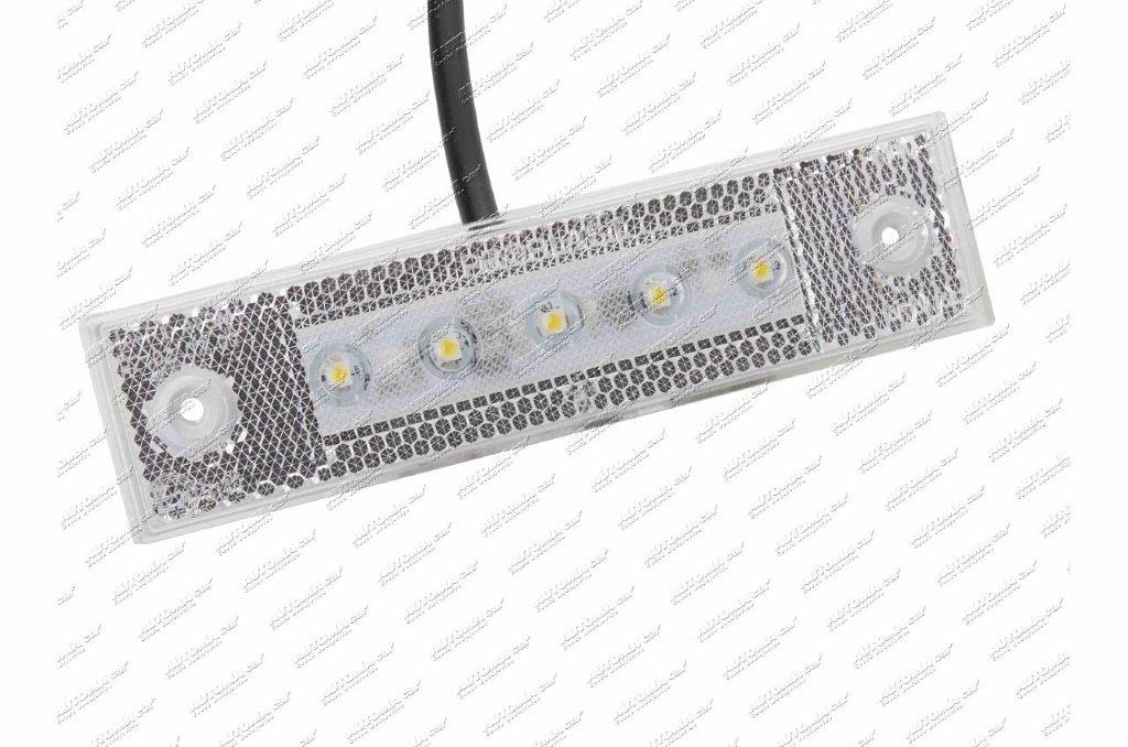 Svítilna poziční bílá LED 12/24V nalepovací Pro-Super-Flat