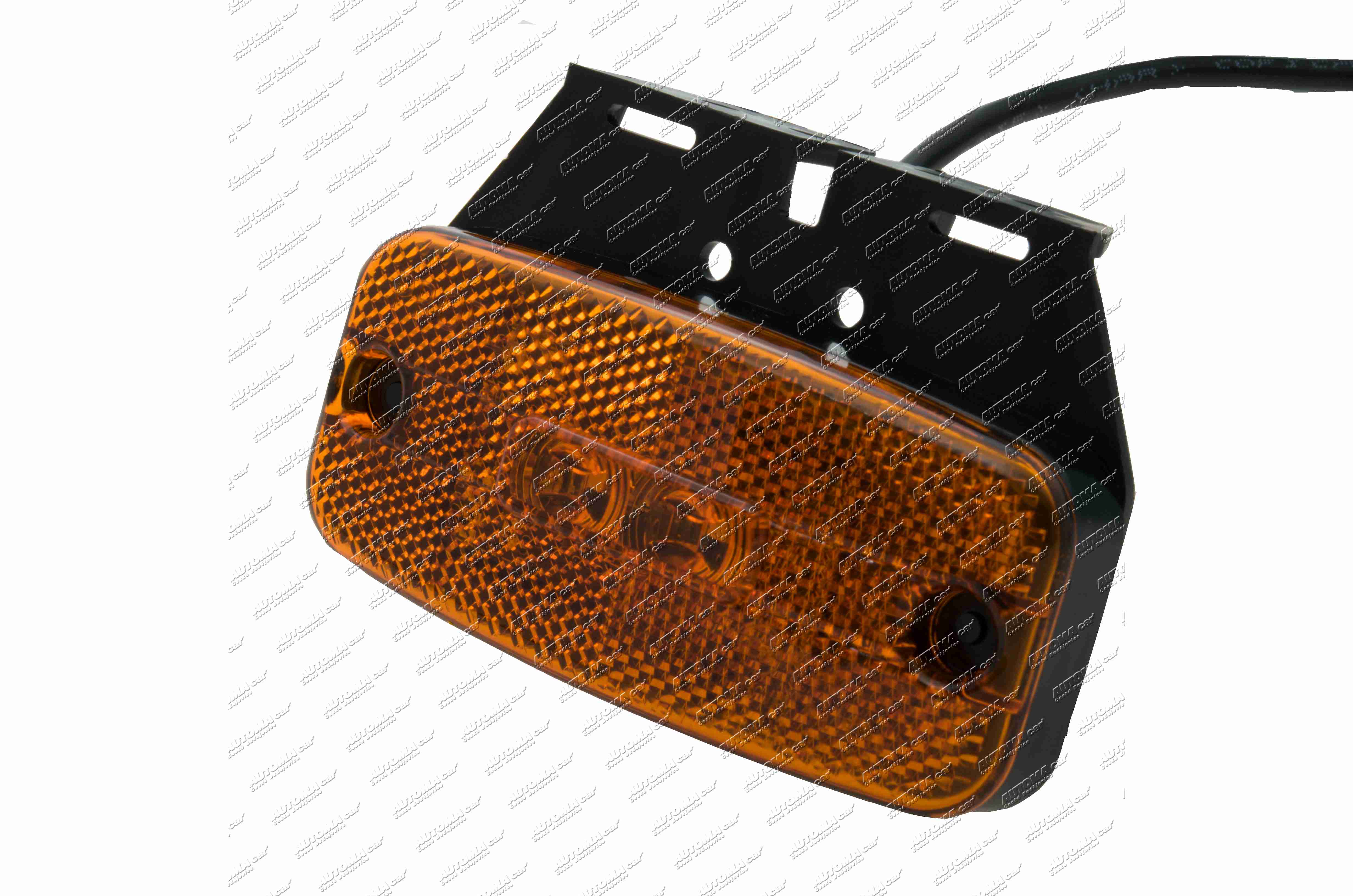 Svítilna oranžová LED 12/24V s držákem