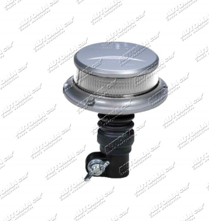 Maják oranžový 9-30V LED PRO-MULTI-FLASH II pružný nátrubek 27W ADR, (R65, R10) čiré sklo