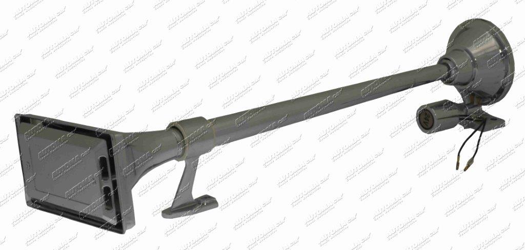 Houkačka vzduchová 12/24V chrom hranatá 640mm