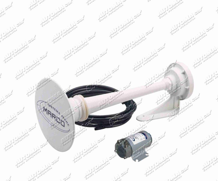 Houkačka vzduchová lodní + kompresor 12V Ø 20cm