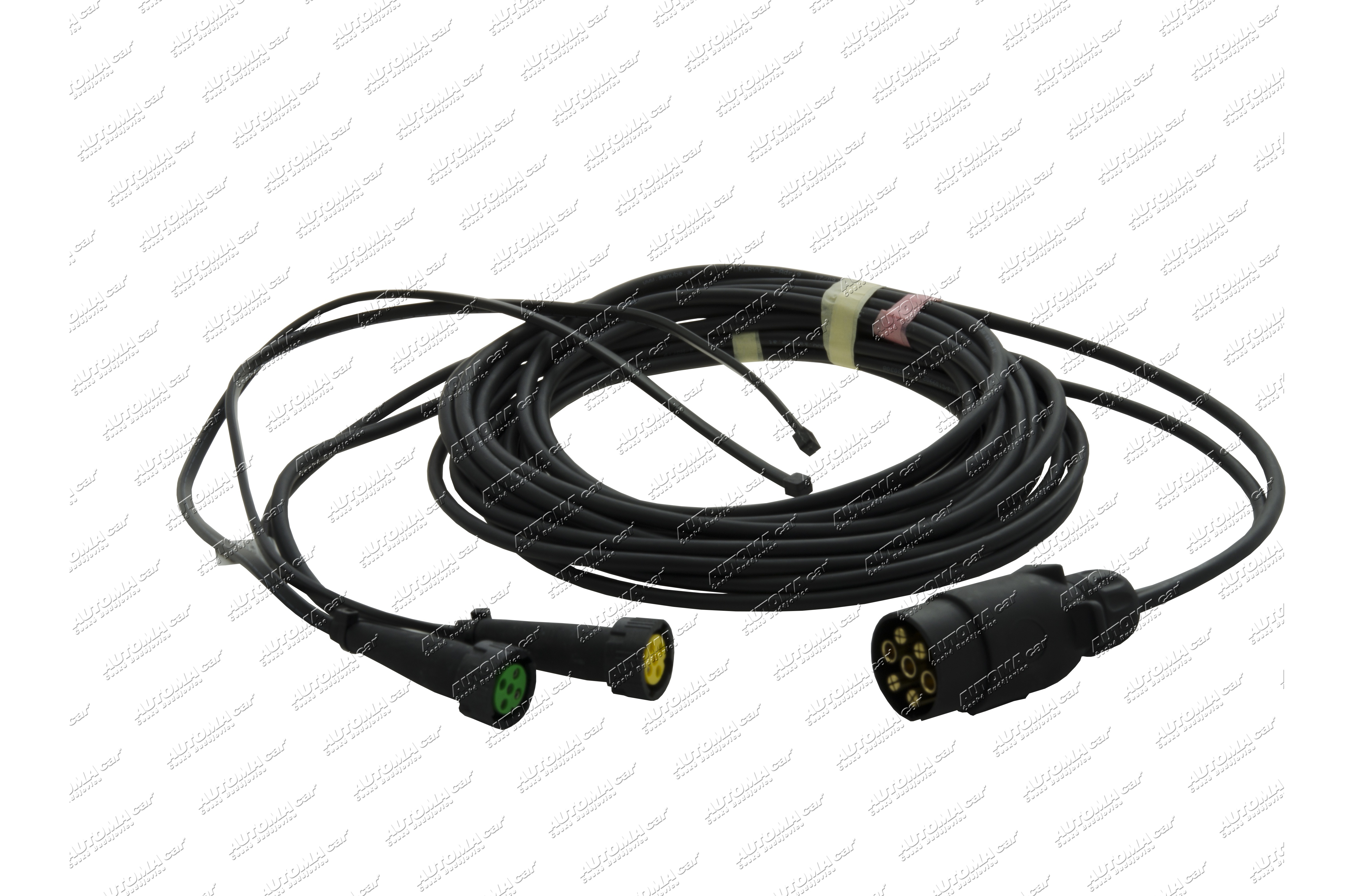 Kabeláž přívěsného vozíku 7.pól. 5m + 2x kabel 0,5m 2x0,75mm²