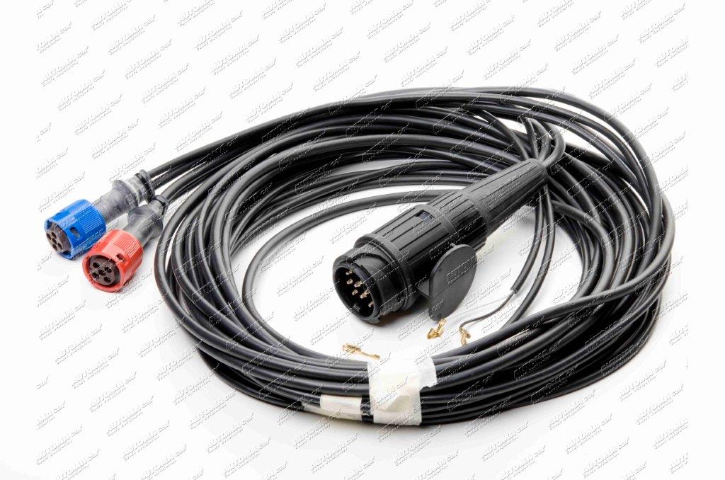 Kabeláž přívěsného vozíku 13.pól. 4,85m + 2x kabel 3,45m 2x0,5mm²