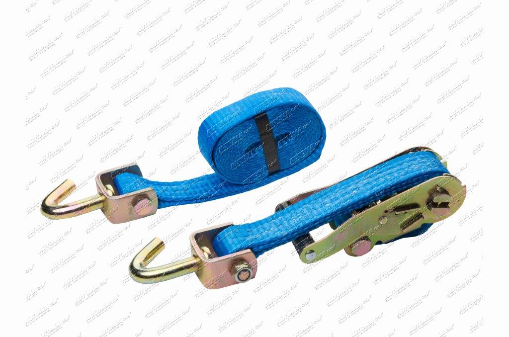 Pás upínací 35A/3m komplet s otočným jednoduchým hákem 3t modrý