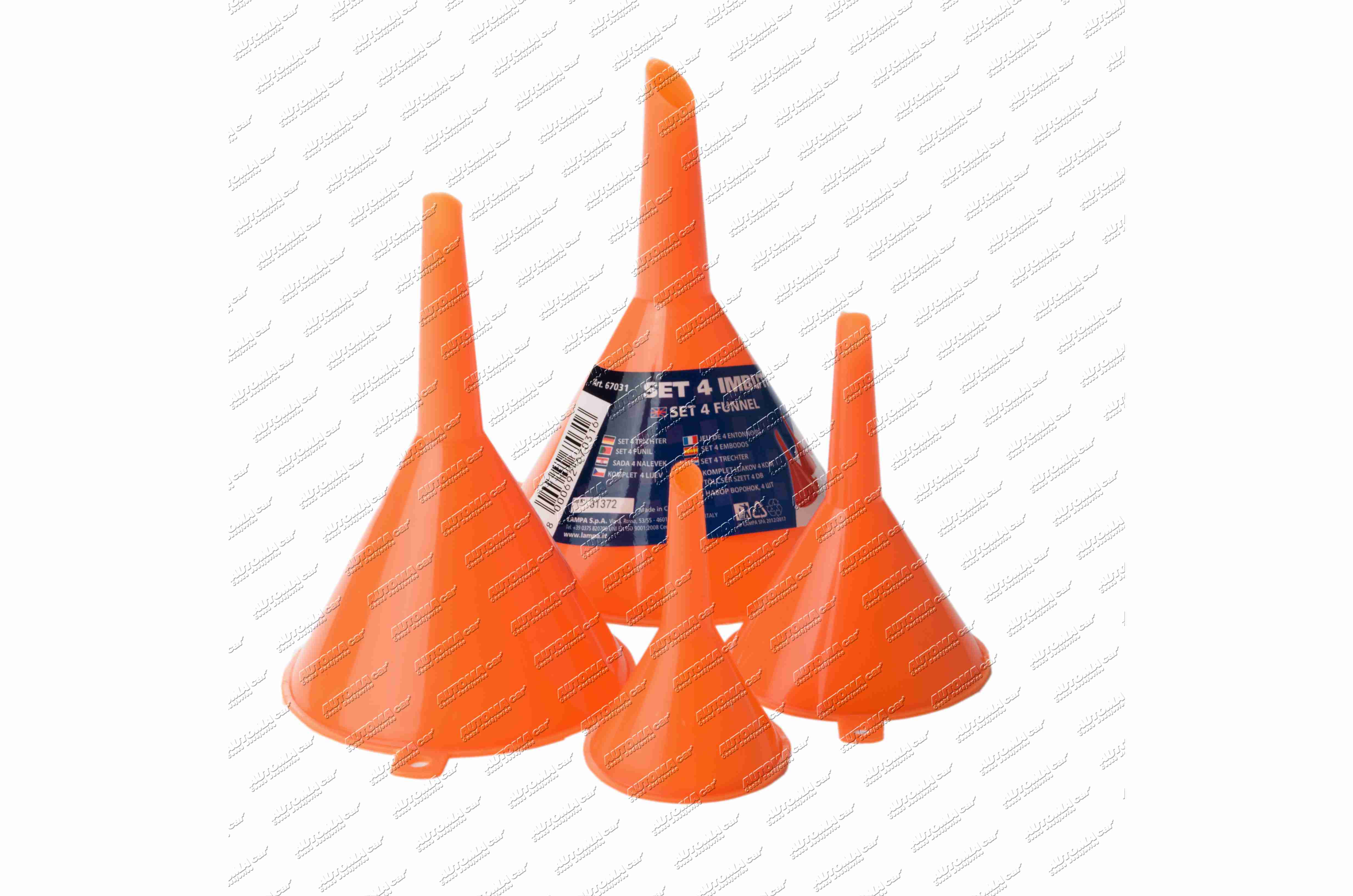 Trychtýř sada Ø 50,75,100,120 mm