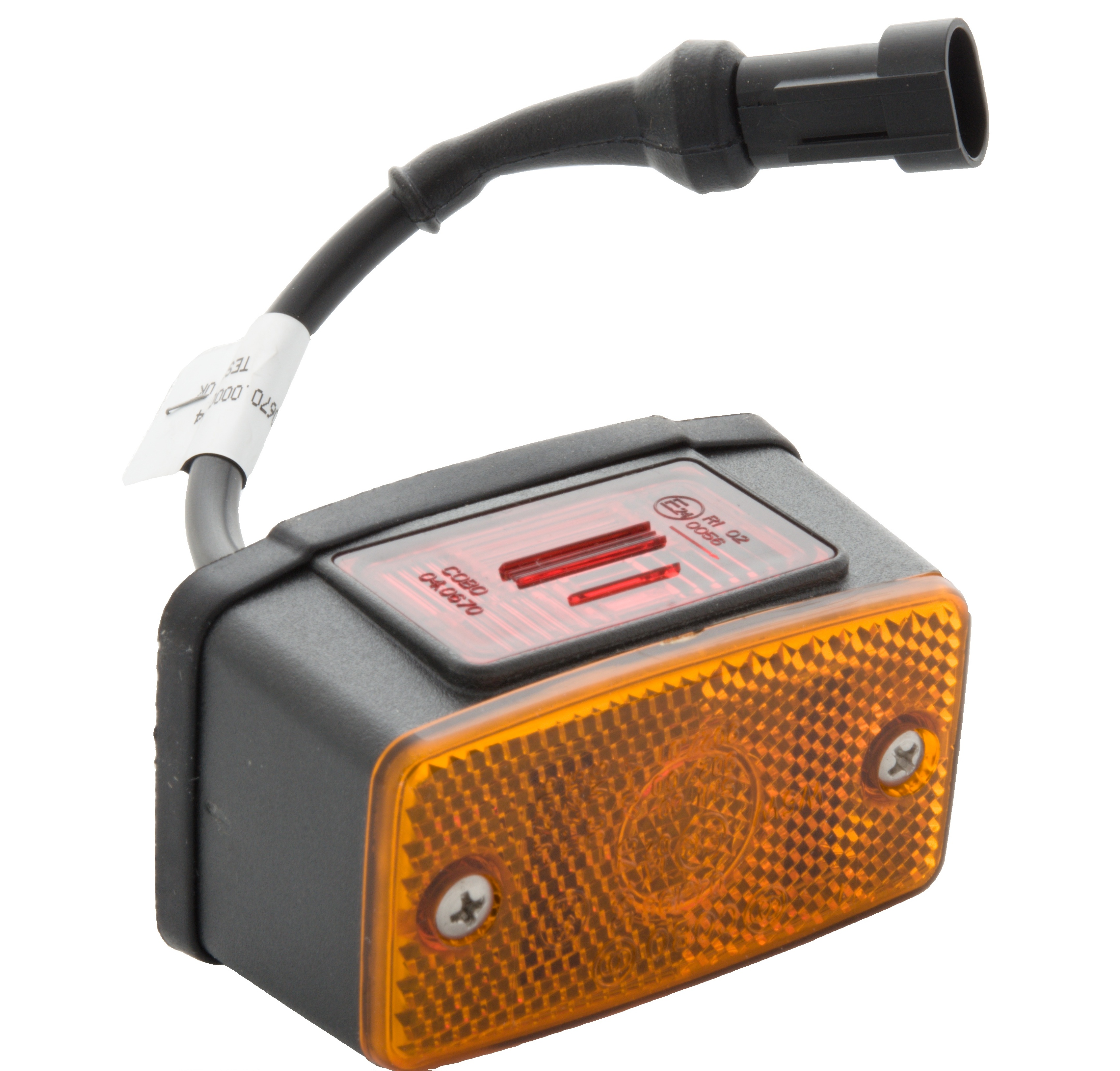 Svítilna červeno/oranžová COBO