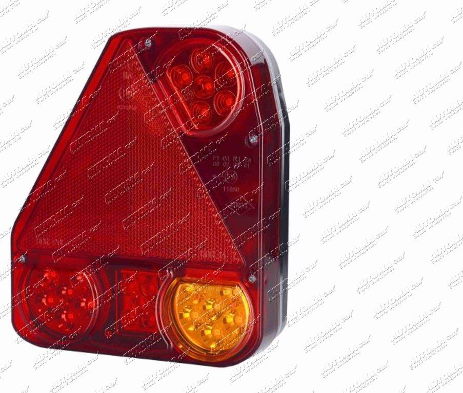 Svítilna koncová LED 12/24V levá s mlhovkou bez SPZ Horpol