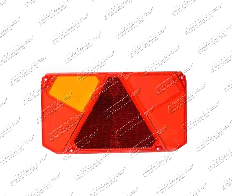 Sklo svítilny koncové levé WAŠ s mlhovkou