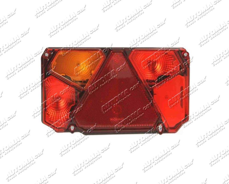 Svítilna koncová WAŠ levá s mlhovkou s SPZ