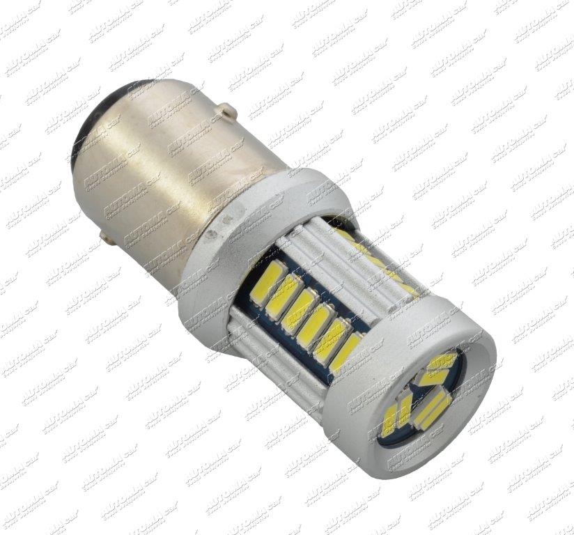 Žárovka LED 12-24V BAY 15d čirá (dvouvlákno)  30LED/4014SMD Can-bus