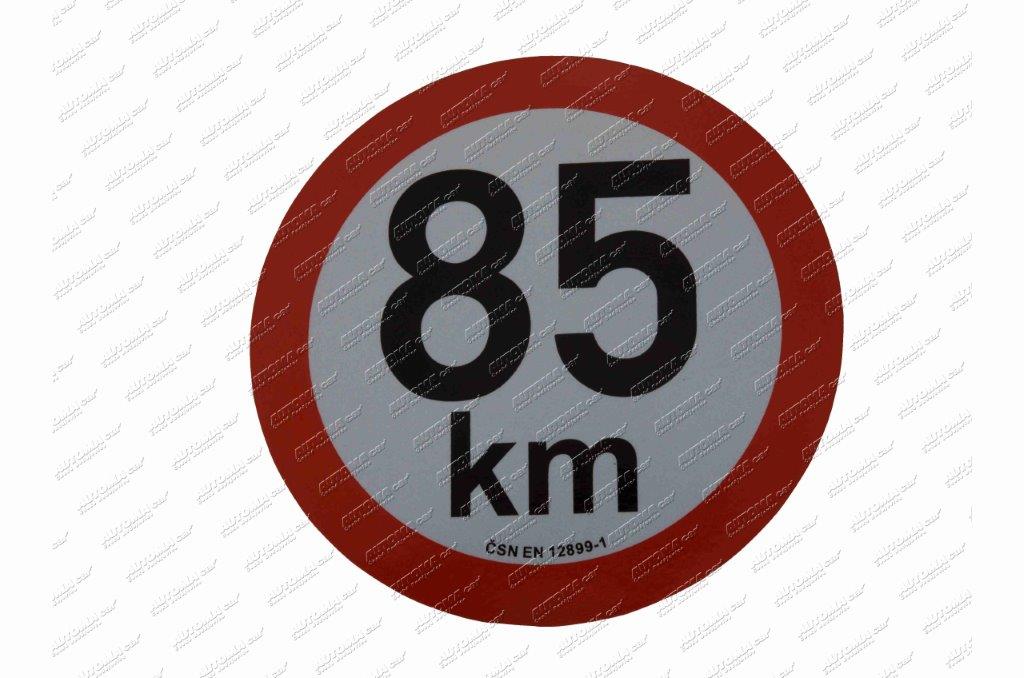 Rychlost 85km samolepící reflexní Ø 20cm