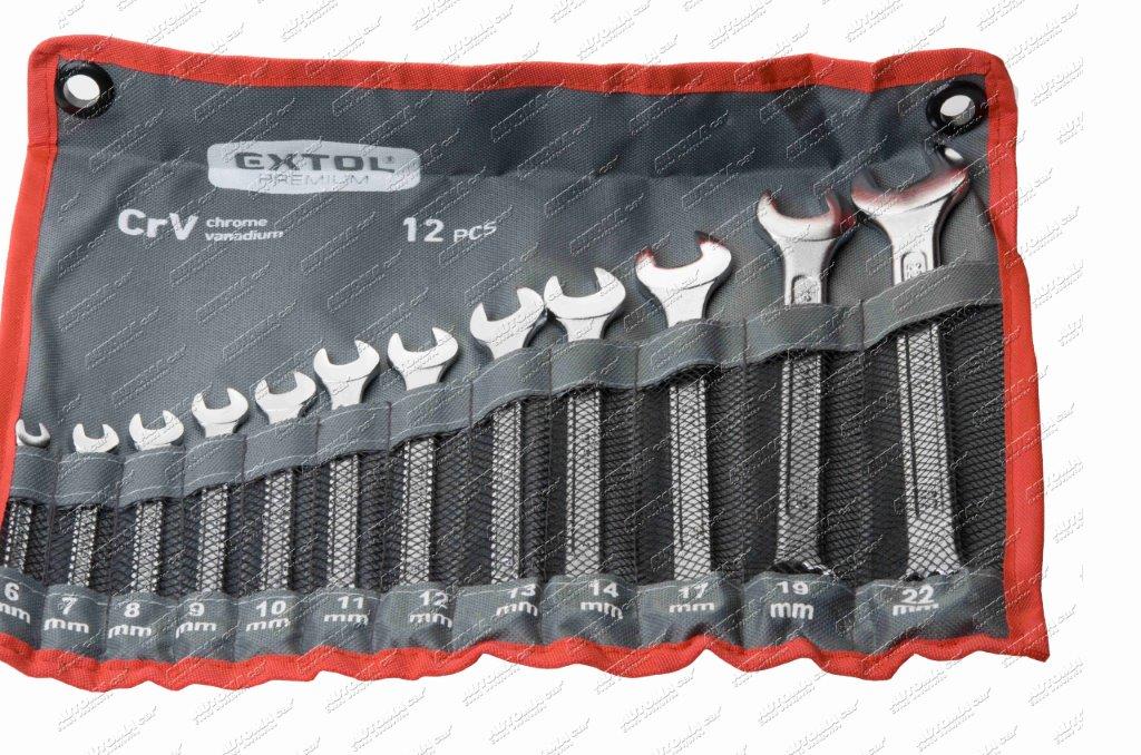 Klíč 6-22 sada očko-plochý