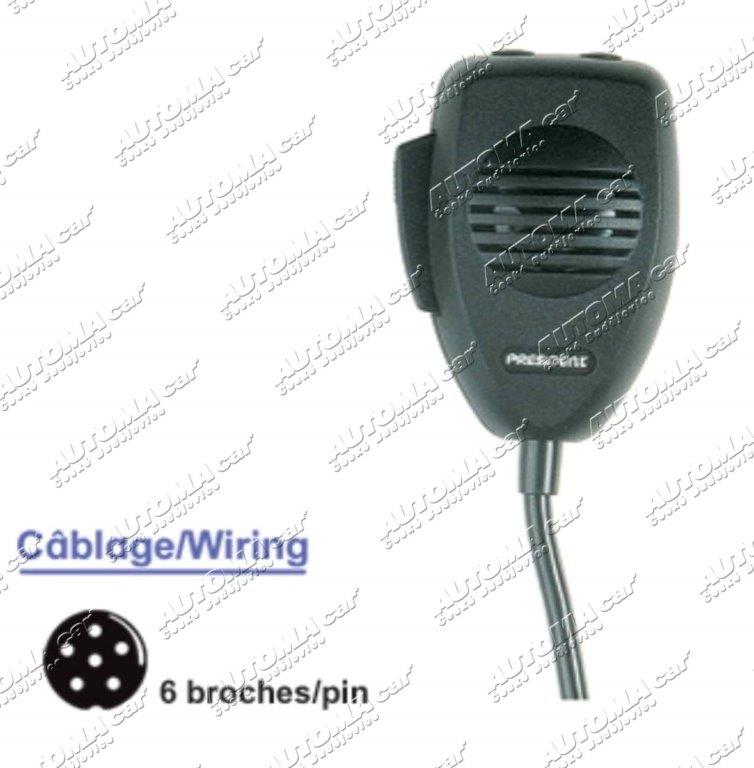 Mikrofon radiostanice DMC 520 U/D President ( HarryII, HarryIII, Johnson II, Barry II,..)