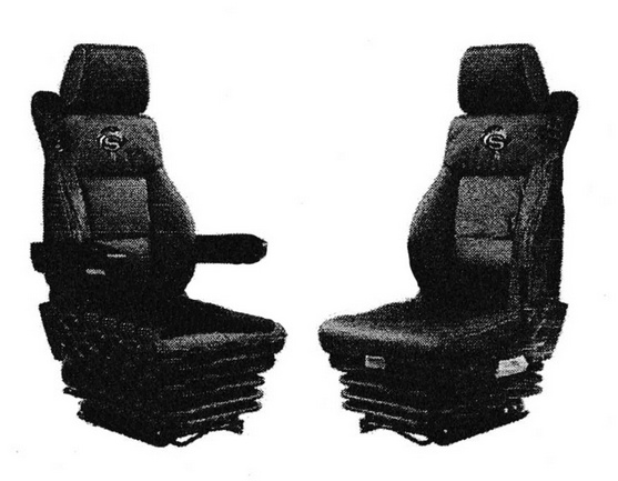 Potah sedačky Scania 4 manšestrová látka šedý