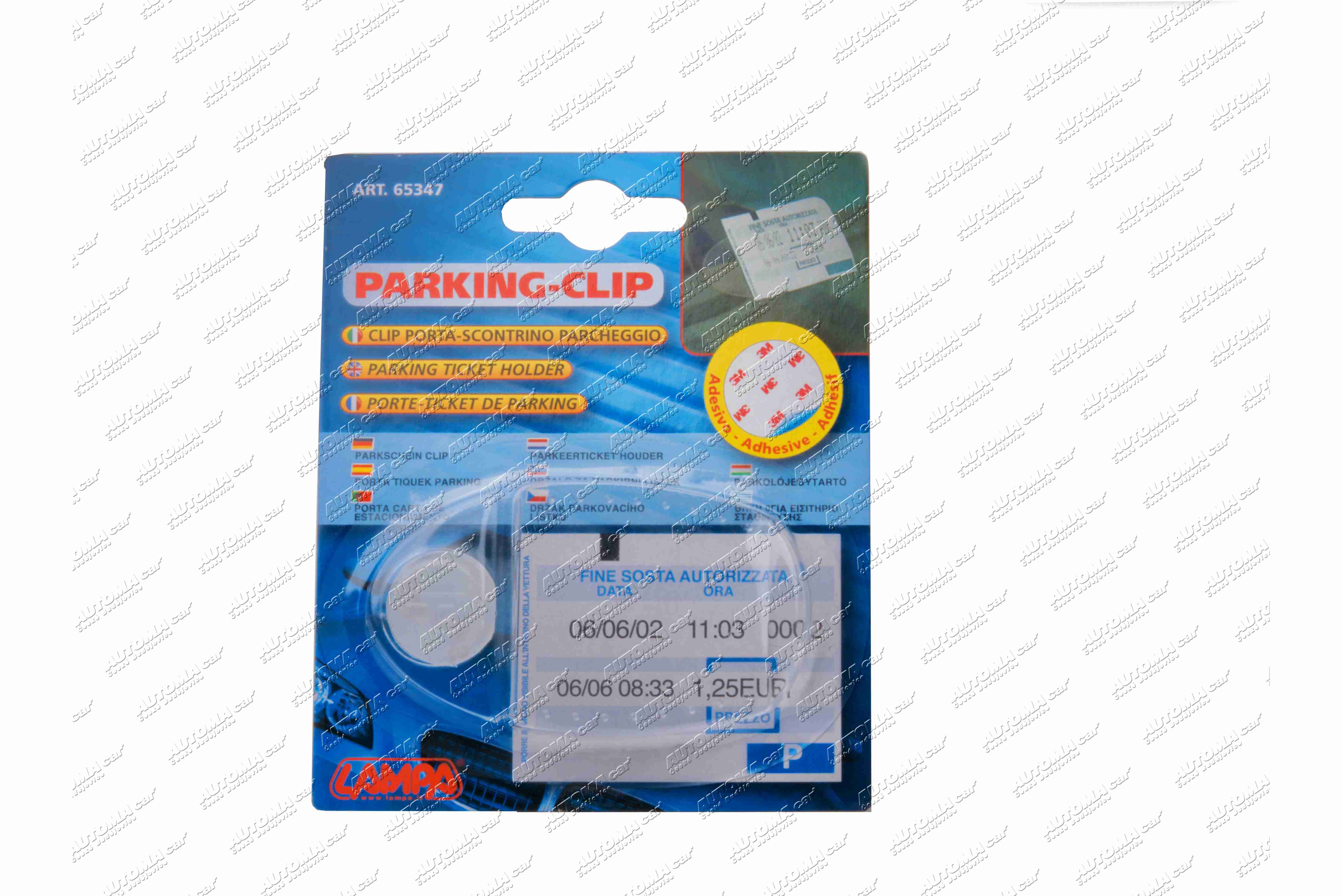 Držák parkovacího lístku na sklo