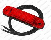 Svítilna poziční LED 12/24V červená 77,5 x 18,5mm Horpol