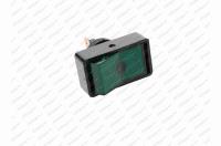Spínač 12V 15A podsvícený zelený 30x20mm 