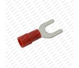 Konektor vidlice červený izolovaný 5,3mm /0,5-1,5mm²/