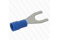 Konektor vidlice modrý izolovaný 6,4mm /1,5-2,5mm²/