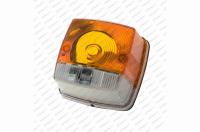 Svítilna poziční / blikač 84x84mm Hella bílo oranžová