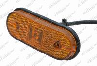 Svítilna poziční oranžová LED 12/24V-1,3W 