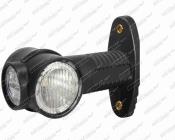 Svítilna Superpoint III LED 12/24V čirá skla rovná s kabelem 1,25m