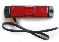 Svítilna červená LED 12/24V