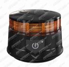 Maják oranžový LED magnet aku včetně nabíječky 12/24V