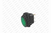 Spínač překlápěcí LED voděodolný 12/24V 10A oválný zelený IP65