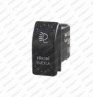 Spínač překlápěcí Rocker LED 12/24V 20/10A Přední světla ( mont. otvor 37x21mm )