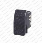 Spínač překlápěcí Rocker LED 12/24V 20/10A červený ( mont. otvor 37x21mm )