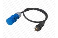 Adaptér - zástrčka 230V / zásuvka CEE 230V - 16A s kabelem 3x2,5 délka 1m