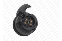 Zásuvka 7-pól 12V plastová konektory 6,3mm