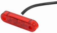 Svítilna červená LED 24V/0,8W PRO-SLIM s kabelem