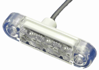 Svítilna bílá LED 24V/0,8W PRO-SLIM s kabelem