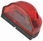 Svítilna osvětlení  SPZ červená