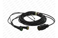 Kabeláž přívěsného vozíku 7.pól. 6m + 2x kabel 0,5m 2x0,75mm²