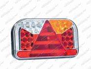 Svítilna koncová LED 12/24V pravá s couvačkou a SPZ 5.pin