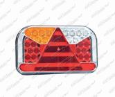 Svítilna koncová LED 12/24V levá s mlhovkou a SPZ 5.pin 